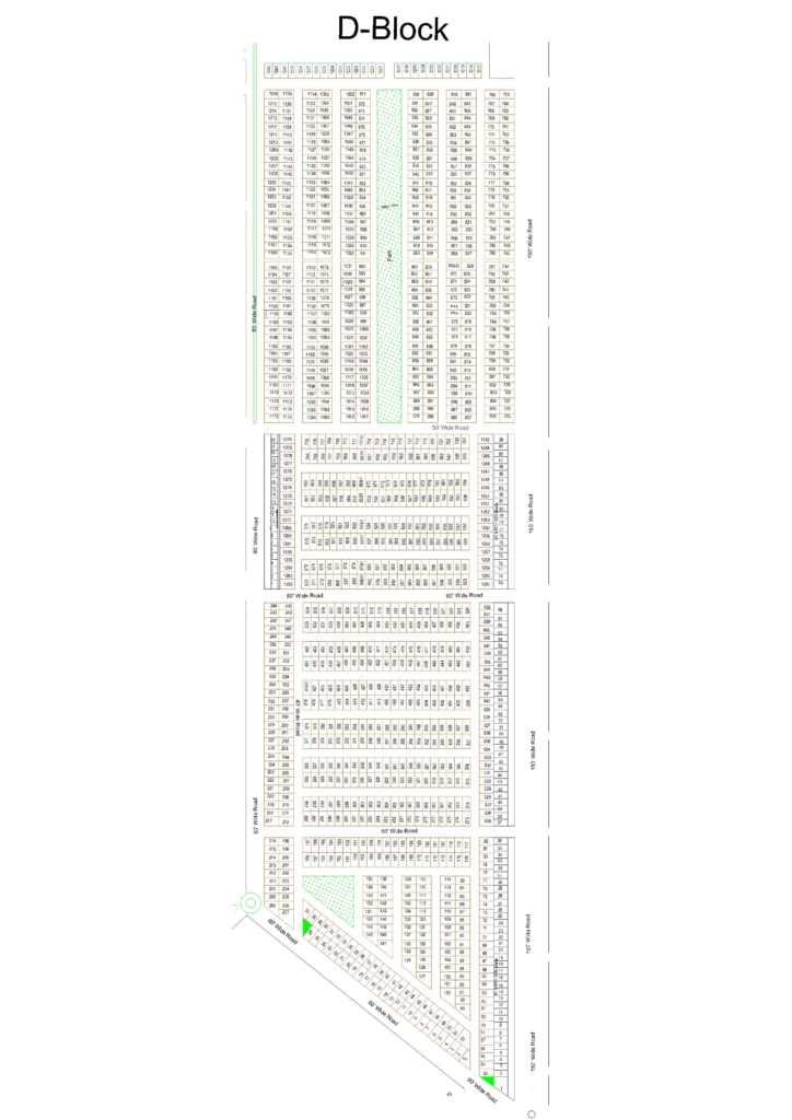 D Block Map Central Park Housing Scheme Society Lahore