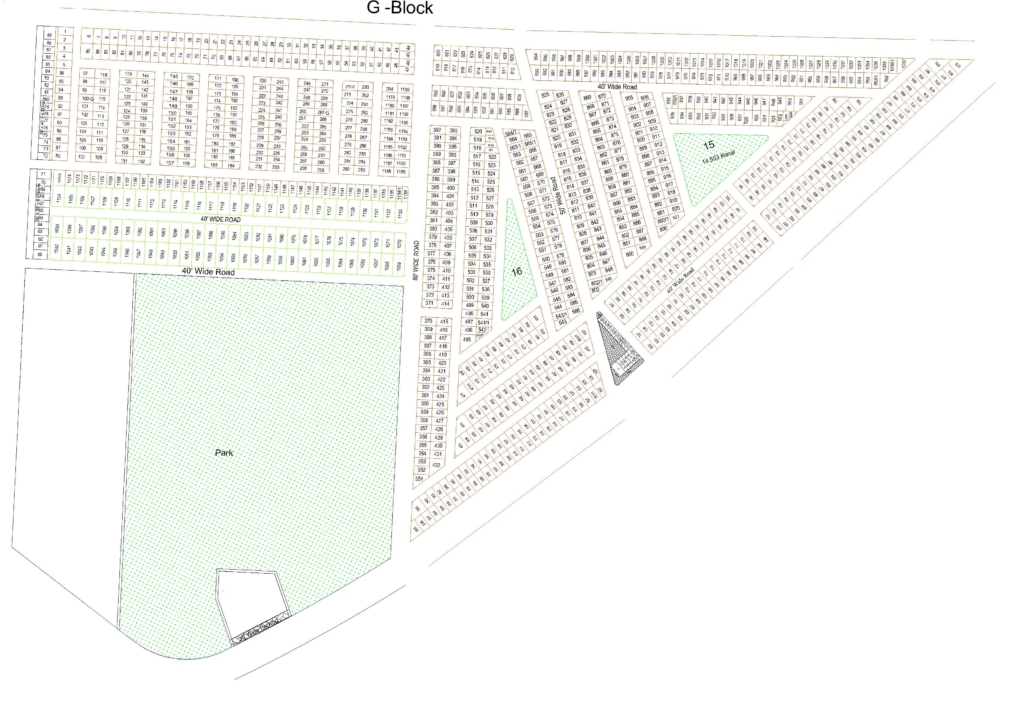 G Block Map Central Park Housing Scheme Society Lahore